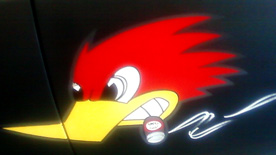 Hand painted racing graphics